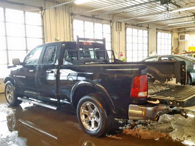 1C6RD7JT2CS271722 - 2012 DODGE RAM 1500 L BLACK photo 3