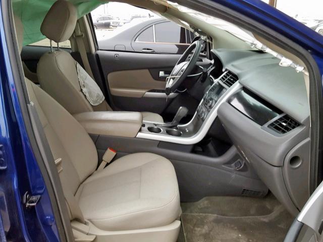 2FMDK3GC6DBC92430 - 2013 FORD EDGE SE BLUE photo 5