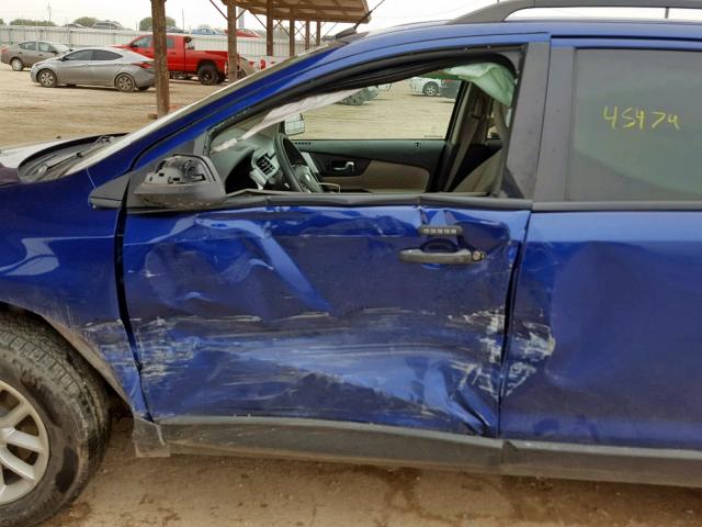 2FMDK3GC6DBC92430 - 2013 FORD EDGE SE BLUE photo 9