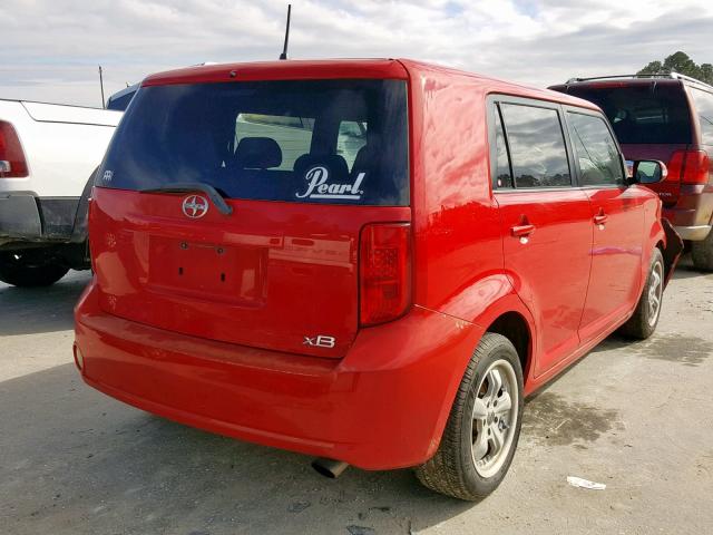 JTLKE50E791097163 - 2009 TOYOTA SCION XB 红色 照片 4
