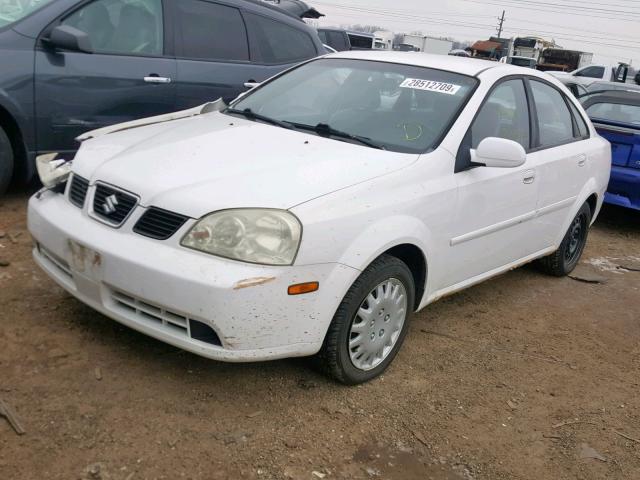 KL5JD56Z25K107533 - 2005 SUZUKI FORENZA S WHITE photo 2