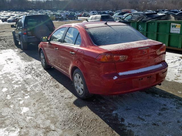 JA3AU16U68U010589 - 2008 MITSUBISHI LANCER DE RED photo 3