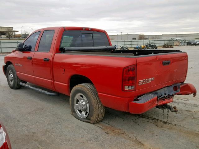 3D7KA28603G726408 - 2003 DODGE RAM 2500 S RED photo 3