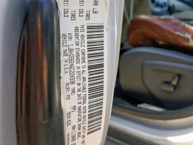 1J8HG58246C220338 - 2006 JEEP COMMANDER SILVER photo 10