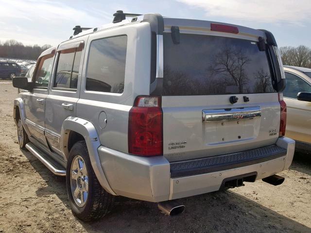 1J8HG58246C220338 - 2006 JEEP COMMANDER SILVER photo 3