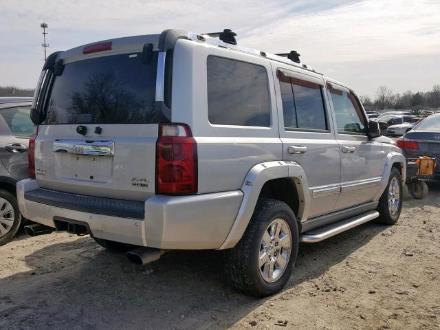 1J8HG58246C220338 - 2006 JEEP COMMANDER SILVER photo 4