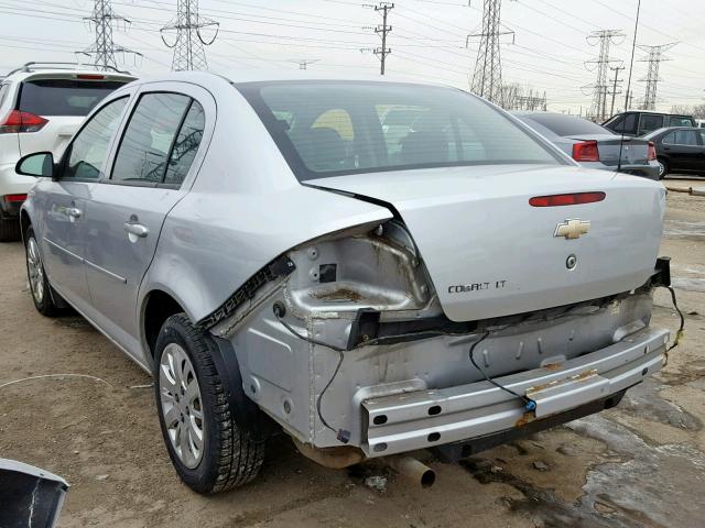 1G1AD5F52A7170256 - 2010 CHEVROLET COBALT 1LT SILVER photo 3