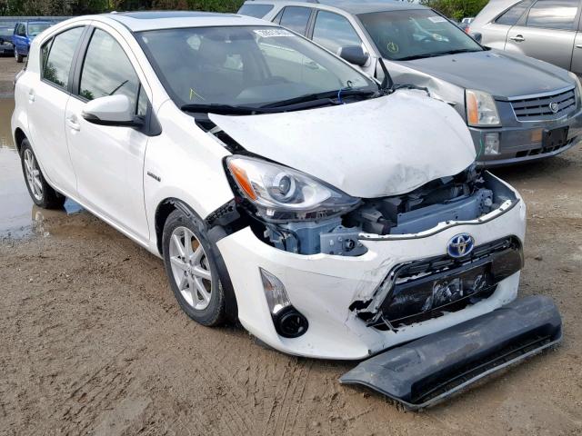 JTDKDTB3XG1129485 - 2016 TOYOTA PRIUS C WHITE photo 1