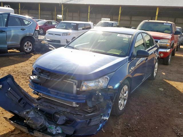 1G1PC5SH7C7405475 - 2012 CHEVROLET CRUZE LS BLUE photo 2