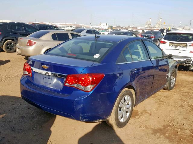 1G1PC5SH7C7405475 - 2012 CHEVROLET CRUZE LS BLUE photo 4