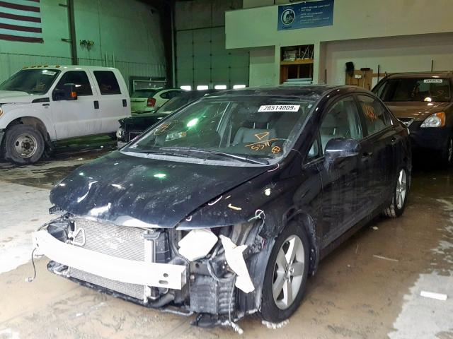 1HGFA16928L085311 - 2008 HONDA CIVIC EXL BLACK photo 2