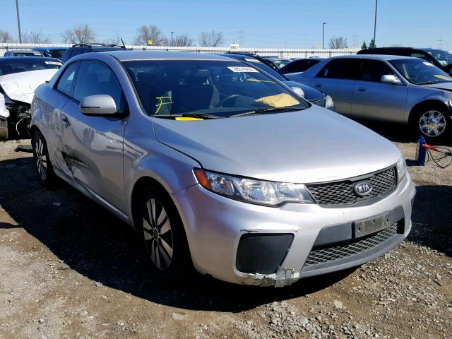 KNAFU6A2XD5744647 - 2013 KIA FORTE EX SILVER photo 1