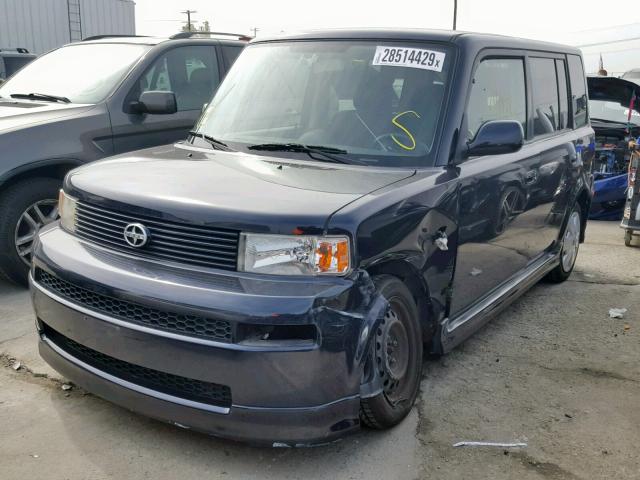 JTLKT324664033446 - 2006 TOYOTA SCION XB BLACK photo 2