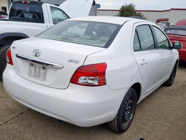 JTDBT903391308205 - 2009 TOYOTA YARIS WHITE photo 4