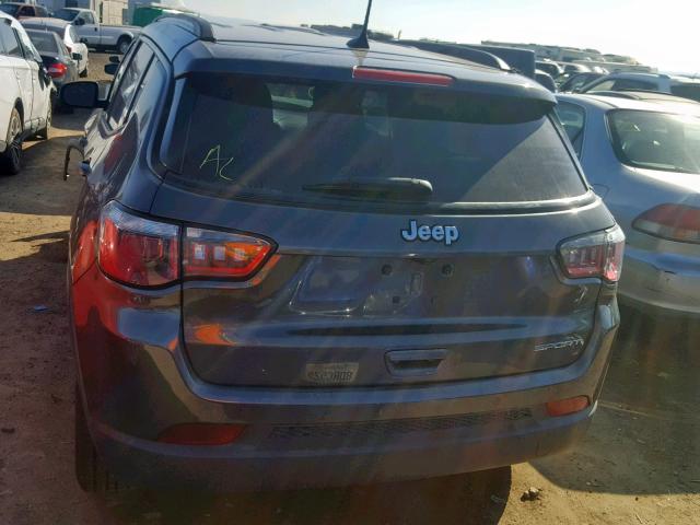 3C4NJCAB1HT658445 - 2017 JEEP COMPASS SP GRAY photo 9