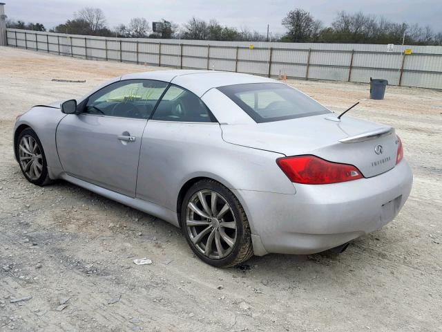 JNKCV66E39M720580 - 2009 INFINITI G37 BASE SILVER photo 3