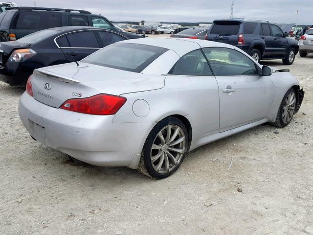 JNKCV66E39M720580 - 2009 INFINITI G37 BASE SILVER photo 4