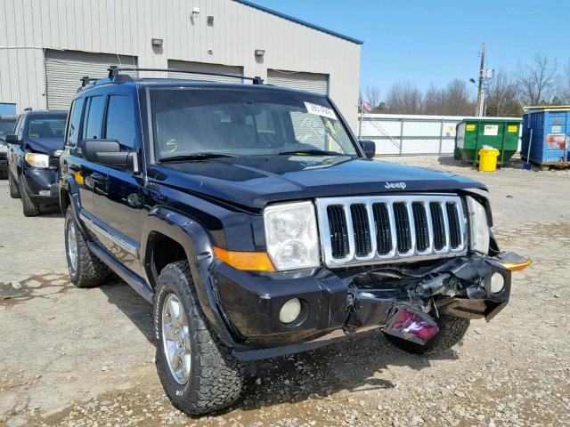 1J8HG58266C125196 - 2006 JEEP COMMANDER BLACK photo 1