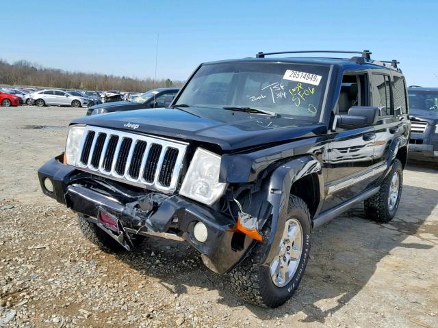 1J8HG58266C125196 - 2006 JEEP COMMANDER BLACK photo 2