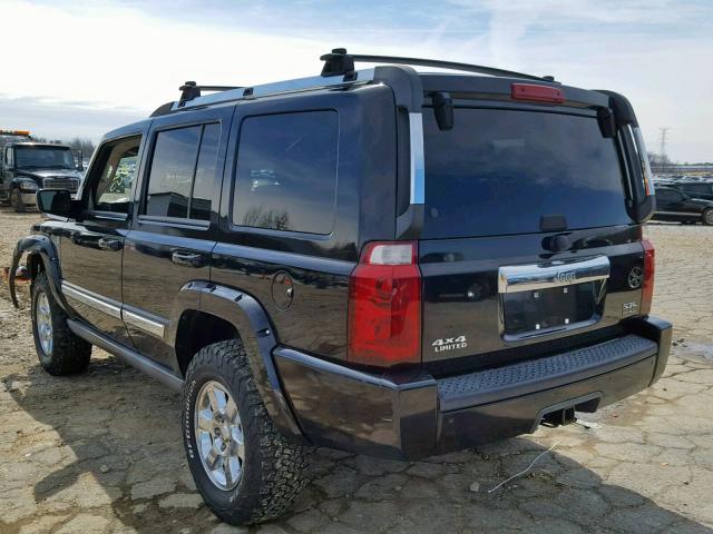 1J8HG58266C125196 - 2006 JEEP COMMANDER BLACK photo 3
