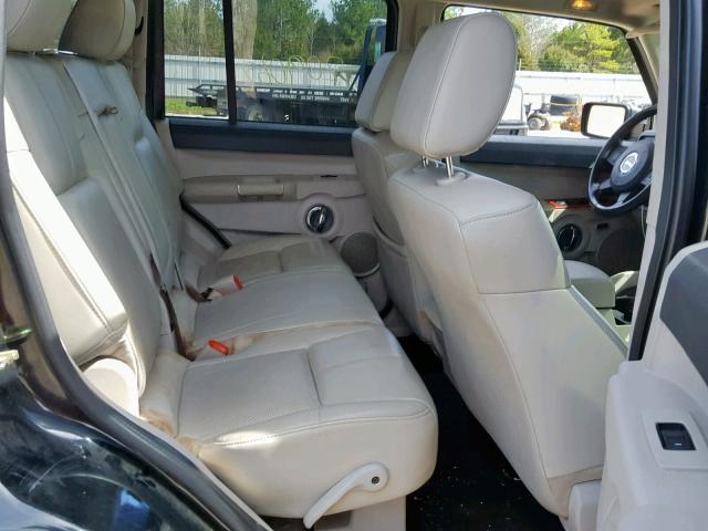 1J8HG58266C125196 - 2006 JEEP COMMANDER BLACK photo 6