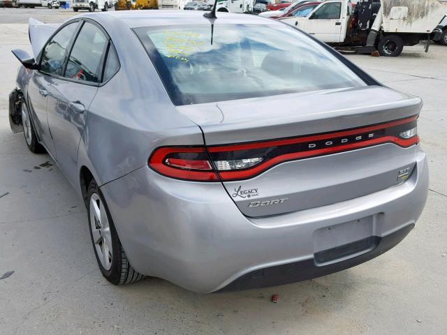 1C3CDFBA7GD634973 - 2016 DODGE DART SXT SILVER photo 3