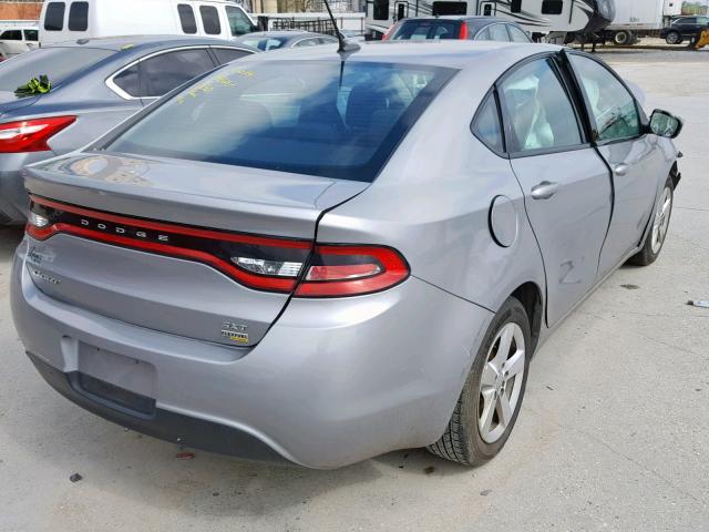 1C3CDFBA7GD634973 - 2016 DODGE DART SXT SILVER photo 4