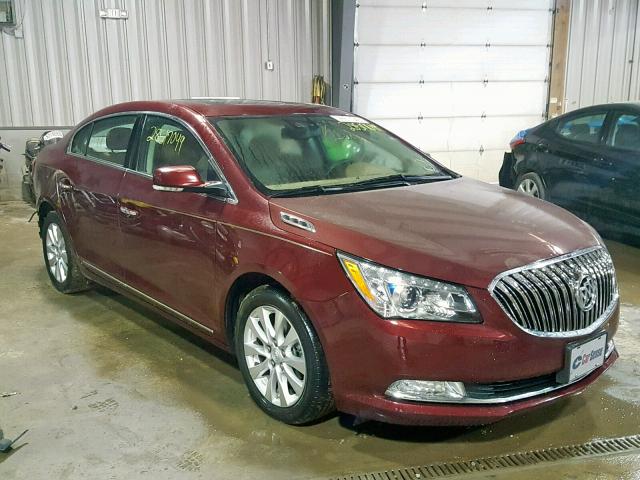 1G4GB5GR3EF302490 - 2014 BUICK LACROSSE BURGUNDY photo 1