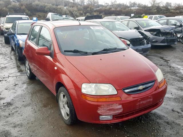 KL1TG66606B550293 - 2006 CHEVROLET AVEO LT RED photo 1