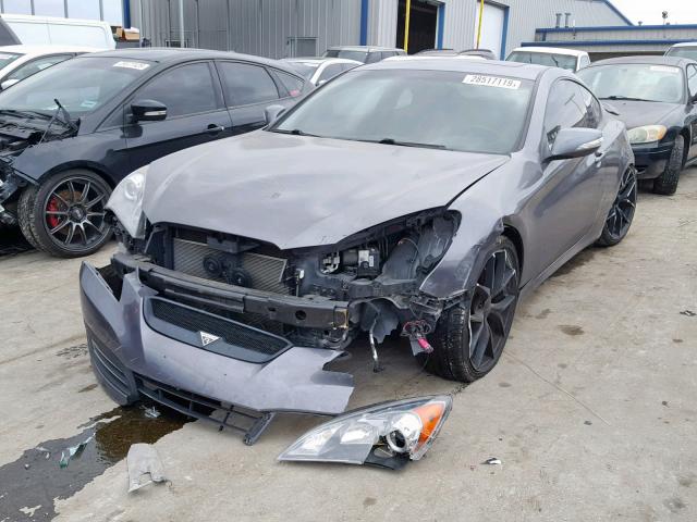 KMHHU6KH6AU025455 - 2010 HYUNDAI GENESIS CO GRAY photo 2