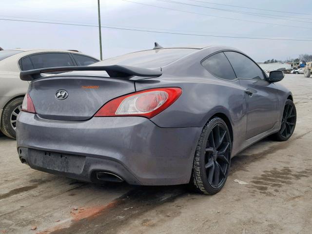 KMHHU6KH6AU025455 - 2010 HYUNDAI GENESIS CO GRAY photo 4