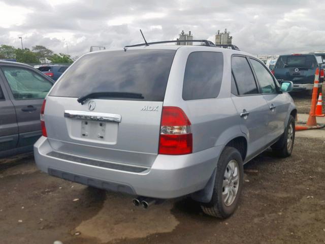 2HNYD18663H520302 - 2003 ACURA MDX TOURIN SILVER photo 4