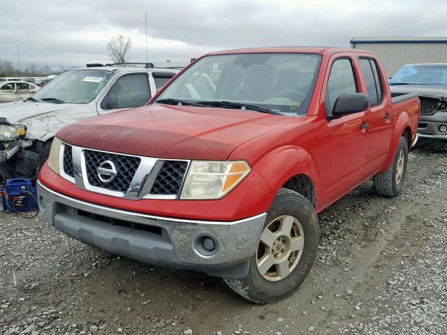 1N6AD07U76C461962 - 2006 NISSAN FRONTIER C RED photo 2