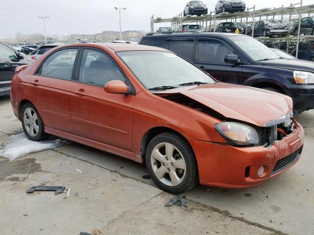 KNAFE221095025930 - 2009 KIA SPECTRA EX ORANGE photo 1