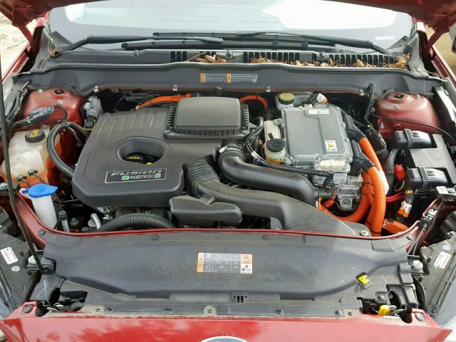 3FA6P0SU2DR274026 - 2013 FORD FUSION TIT RED photo 7