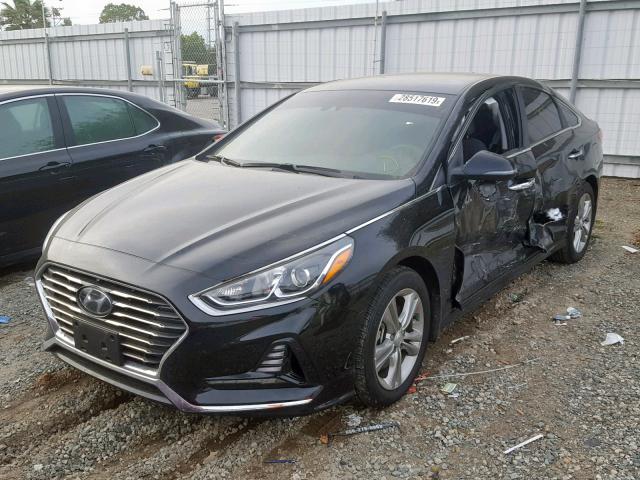 5NPE34AF8JH658077 - 2018 HYUNDAI SONATA SPO BLACK photo 2