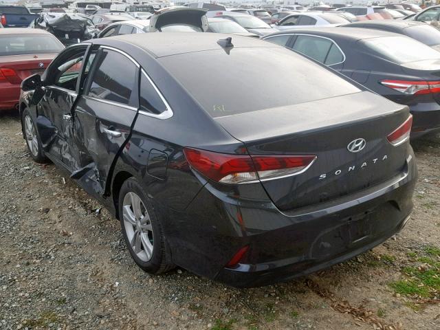 5NPE34AF8JH658077 - 2018 HYUNDAI SONATA SPO BLACK photo 3