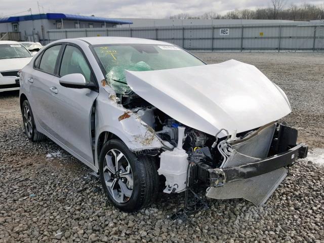 3KPF24AD7KE064088 - 2019 KIA FORTE FE SILVER photo 1