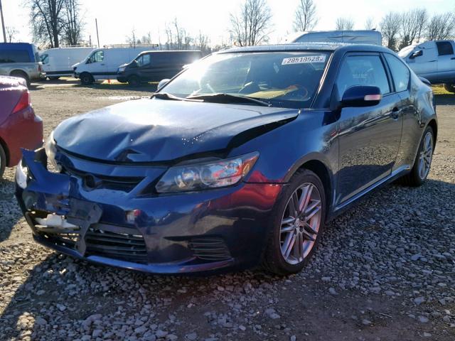 JTKJF5C76B3020496 - 2011 TOYOTA SCION TC BLUE photo 2