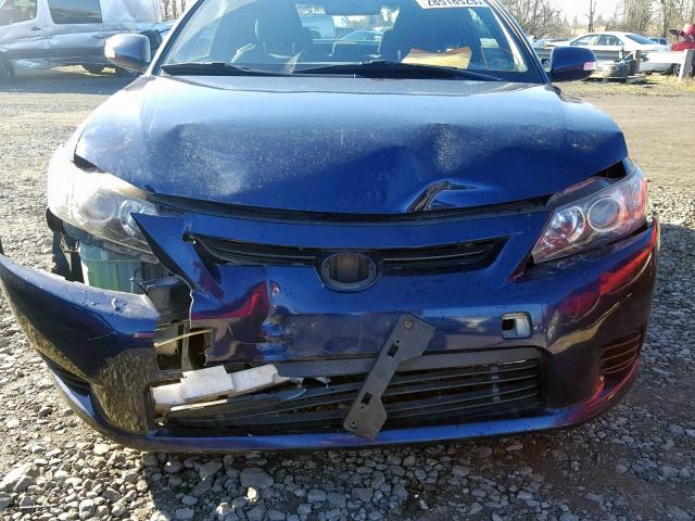 JTKJF5C76B3020496 - 2011 TOYOTA SCION TC BLUE photo 9