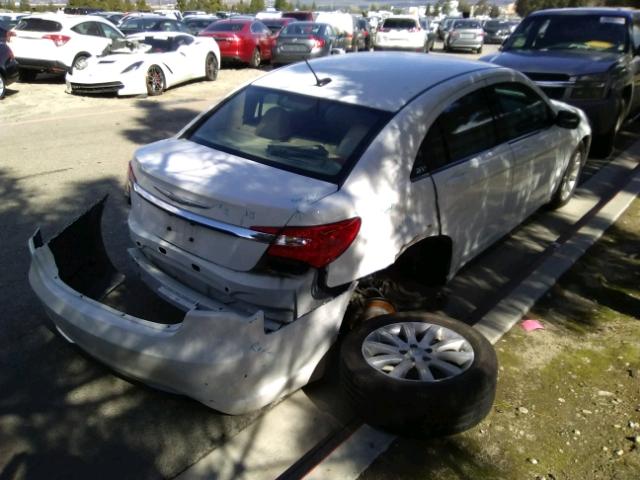 1C3CCBBB8CN236776 - 2012 CHRYSLER 200 TOURIN WHITE photo 4