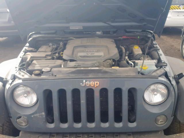 1C4AJWAG4EL253747 - 2014 JEEP WRANGLER S BLUE photo 7