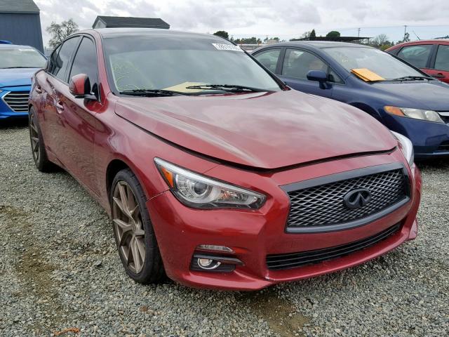 JN1BV7AP5FM343907 - 2015 INFINITI Q50 BASE RED photo 1