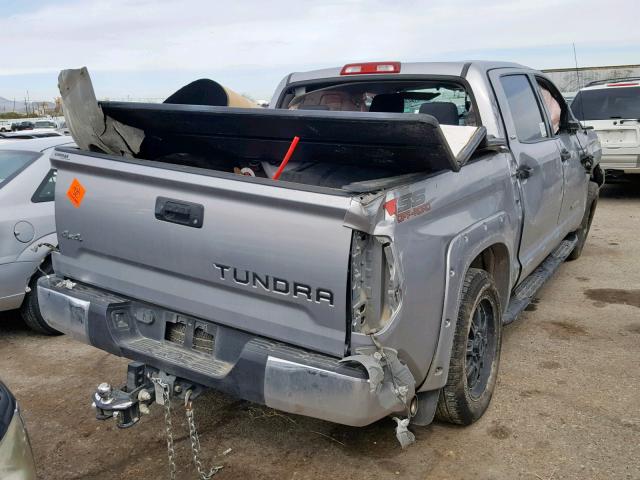 5TFDW5F17EX379526 - 2014 TOYOTA TUNDRA CRE SILVER photo 4