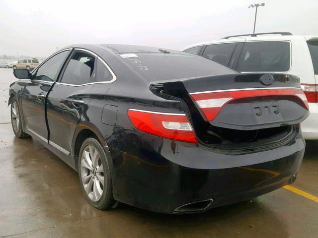 KMHFG4JG6CA165781 - 2012 HYUNDAI AZERA GLS BLACK photo 3