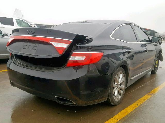 KMHFG4JG6CA165781 - 2012 HYUNDAI AZERA GLS BLACK photo 4