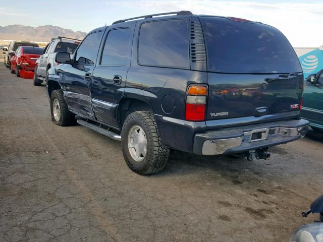 1GKEC13V85J148137 - 2005 GMC YUKON BLACK photo 3