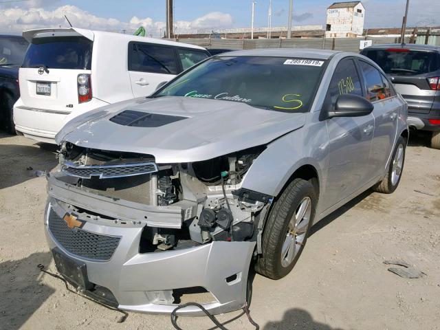 1G1PC5SH5B7223482 - 2011 CHEVROLET CRUZE LS SILVER photo 2