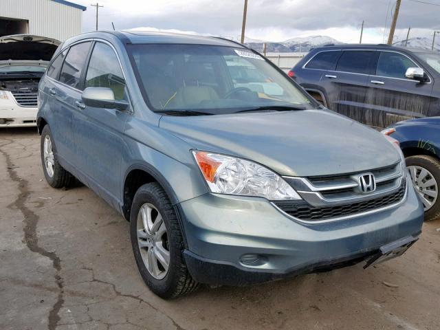 5J6RE4H74AL043297 - 2010 HONDA CR-V EXL GREEN photo 1