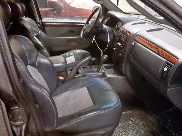 1J8GW68J64C285264 - 2004 JEEP GRAND CHER GRAY photo 5